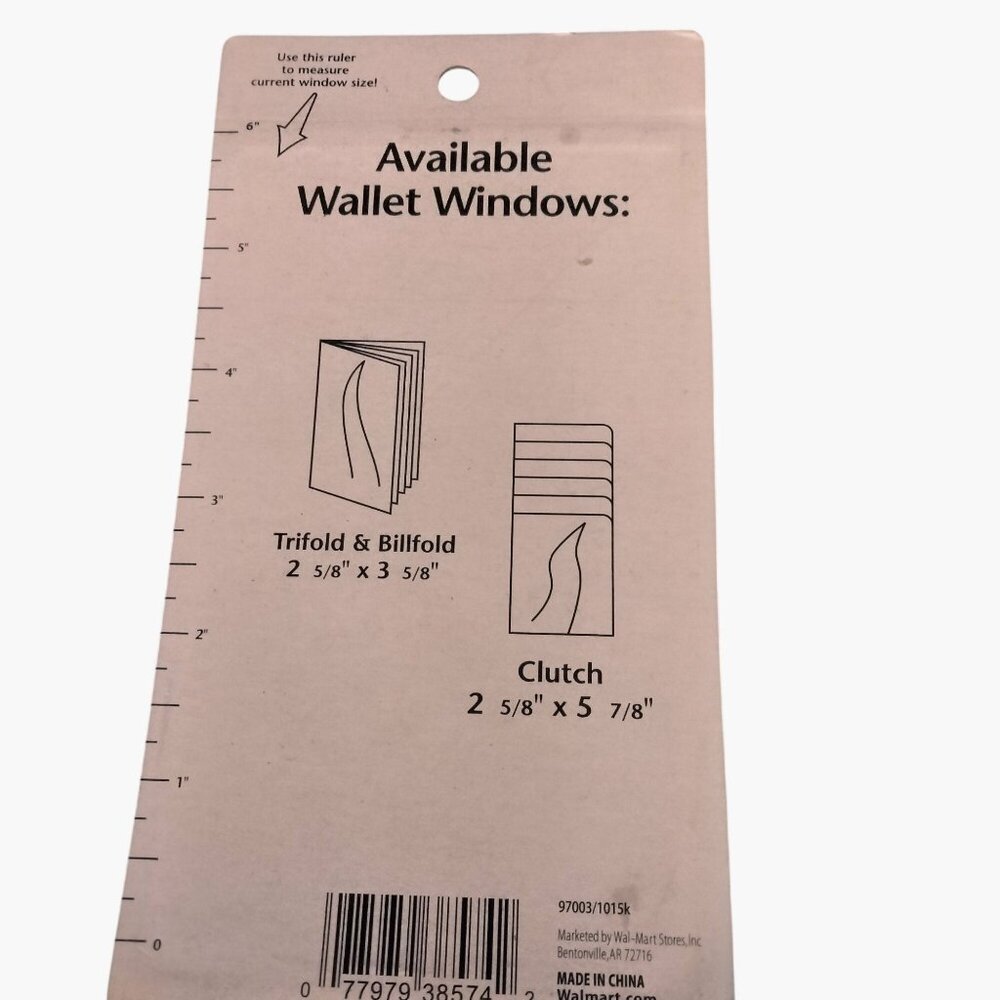Puritan Wallet Windows Checkbook Clutch Holder For 12 Cards Photos - Picture 5 of 5